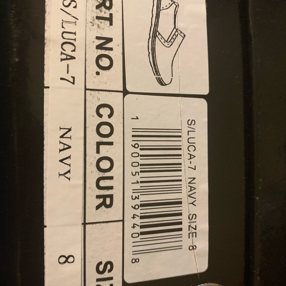 Adolpho Men  Shoes S/Luca 7 Size 8 Navy. - Picture 9 of 10